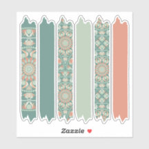 Sage & Sand Retro Cheer Mandala Motif Washi Tape