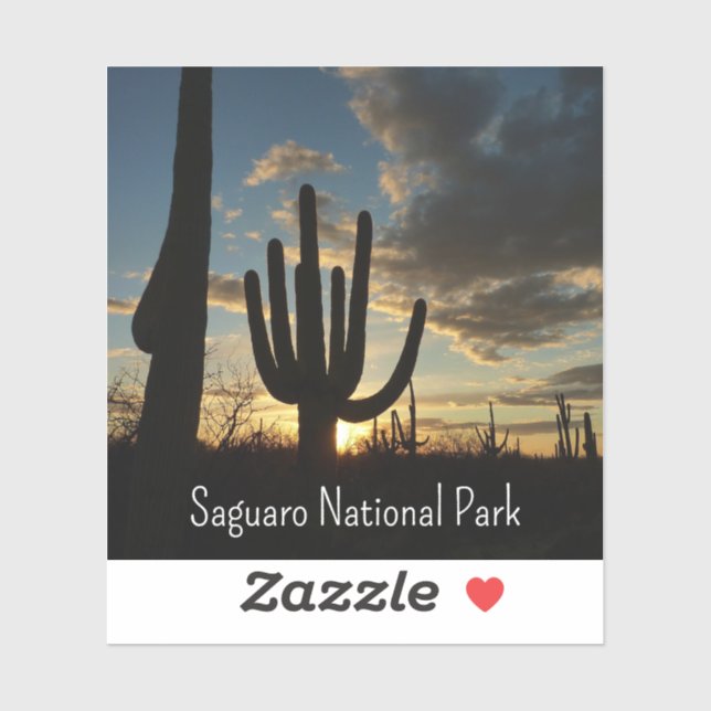 Sticker Saguaro Sunset II Arizona (Feuille)