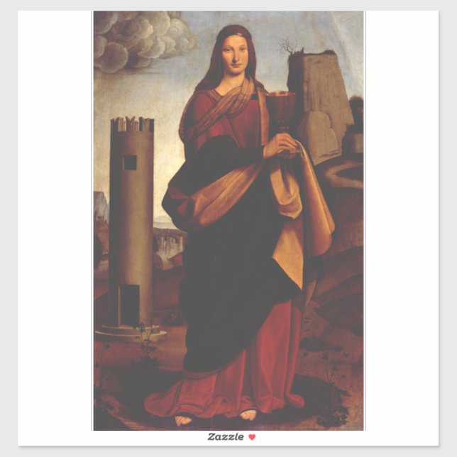Sticker Saint Barbara par Giovanni Antonio Boltraffic io (Feuille)