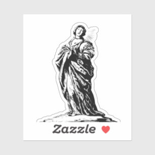 Sticker Saint Cunera de Rhenen vierge et martyr