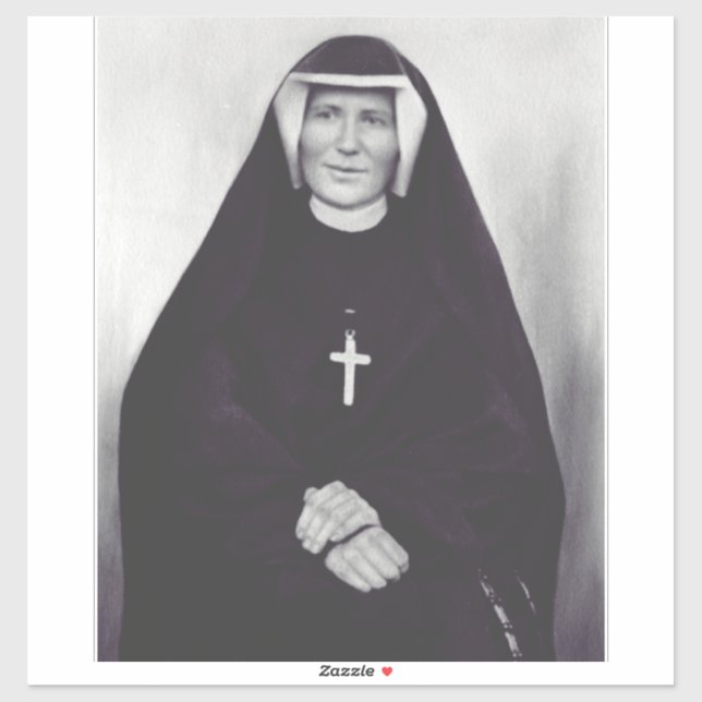 Sticker Saint Faustina Kowalska (Feuille)