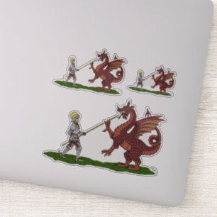 Sticker Saint George et le Dragon du XVe siècle