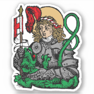 Sticker Saint George et le Dragon (Nuremberg) 1Up