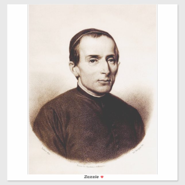 Sticker Saint Giuseppe Cafasso Prêtre franciscain (Feuille)