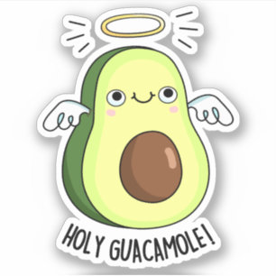 Sticker Saint Guacamole Drôle Goody Avocado Pun