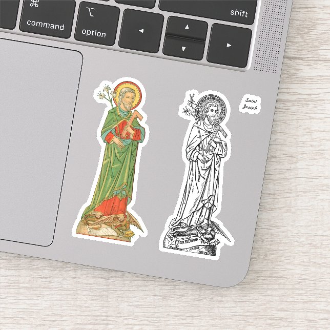 Sticker Saint Joseph, protecteur de l'Église - 2 Différent (Détail)