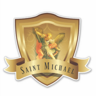Sticker Saint Michel Bouclier Ange