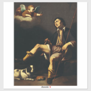 Sticker Saint Roch et l'Ange par Guy François