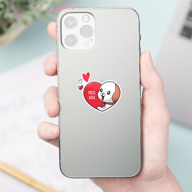 Sticker Saint Valentin, Mlle vous (Téléphone)