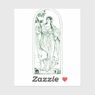 Sticker Sainte-Barbe Vierge et martyre