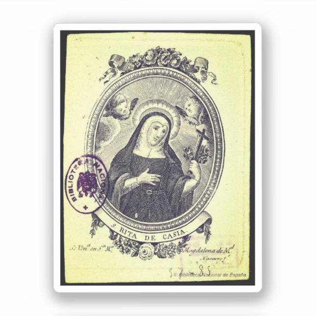 Sticker Sainte-Rita de Cascia (Recto)
