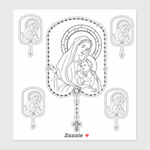 Sticker Sainte Vierge Marie Jésus