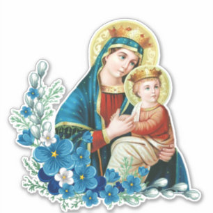 Sticker Sainte Vierge Marie Jésus Religieux