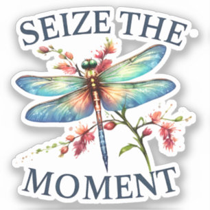 Sticker Saisir Le Moment - libellule Artistique