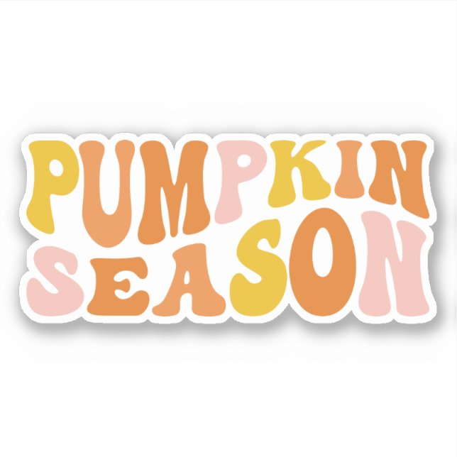 Sticker Saison citrouille (Devant)