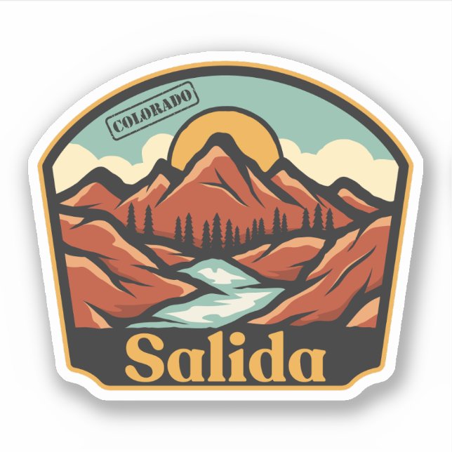 Sticker Salida, Colorado (Devant)