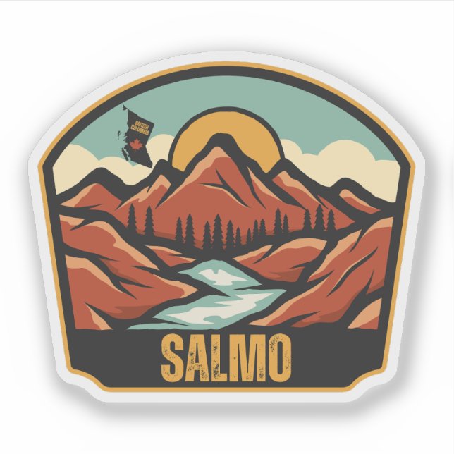 Sticker Salmo (Colombie-Britannique) (Devant)