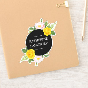 Sticker Salon de beauté Floral minimal Suite d'affaires