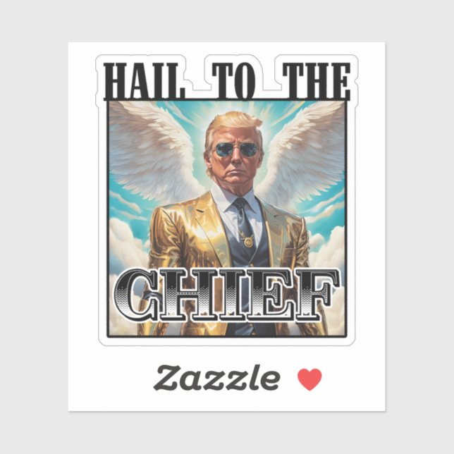 Sticker Salut au chef - Trump 2024 (Feuille)