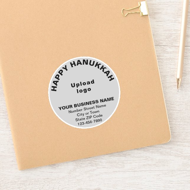 Sticker Salutation des entreprises Hanoukka sur le vinyle  (Carnet)