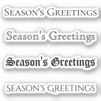 Sticker Salutation personnalisée Kiss-Cut x4 #28 (Greetin