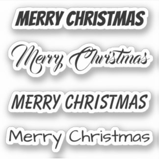 Sticker Salutation personnalisée Kiss-Cut x4 #35 (Joyeux N