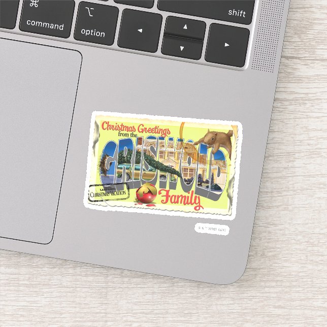 Sticker Salutations de Noël de la famille Griswold (Détail)