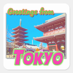 Sticker "Salutations de Tokyo"