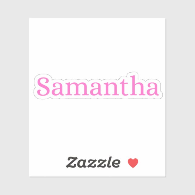 Sticker Samantha (Feuille)