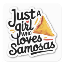 Sticker Samosa Lover : Juste une fille qui aime Sa