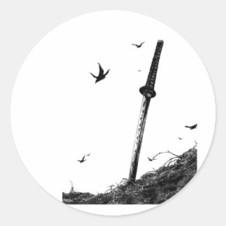 Sticker Samurai Warrior - Viny d'encre japonaise