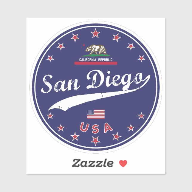 Sticker San Diego (Feuille)