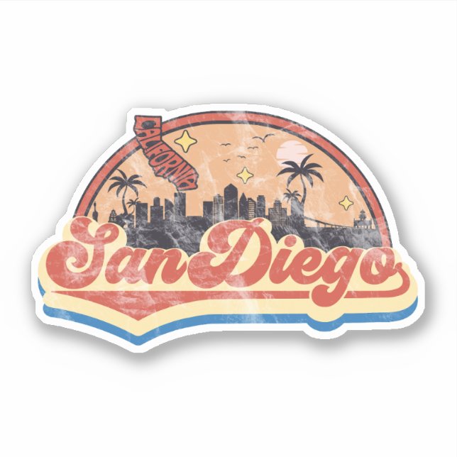 Sticker San Diego, Californie (Devant)