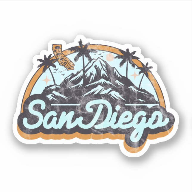 Sticker San Diego, Californie (Devant)