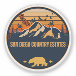 Sticker San Diego Country Estates, Californie