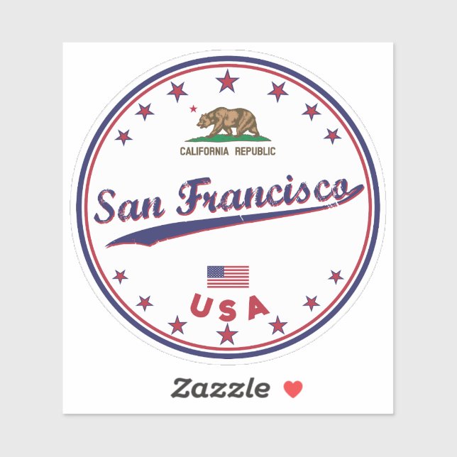Sticker San Francisco (Feuille)
