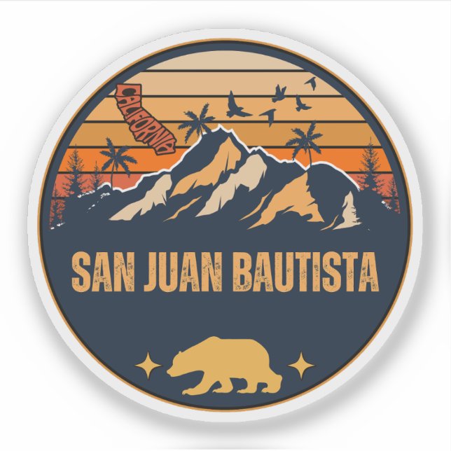 Sticker San Juan Bautista, Californie (Devant)