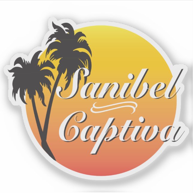 Sticker Sanibel Captiva Îles Floride (Devant)