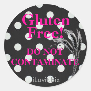 Sticker sans GLUTEN pour la maladie coeliaque - cu