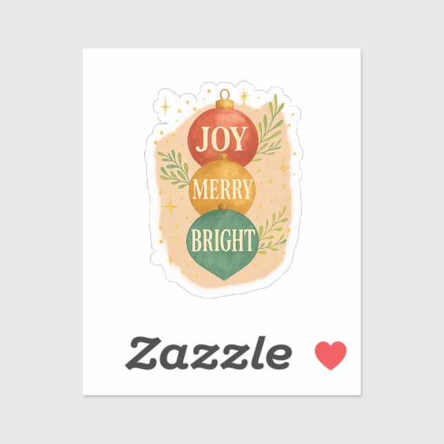 Sticker Santa & Snowman Winter Scene – Festive Holiday  (Feuille)