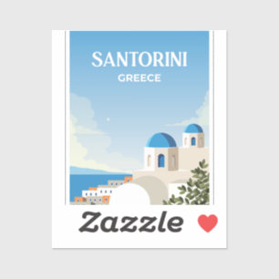 Sticker Santorin Grèce