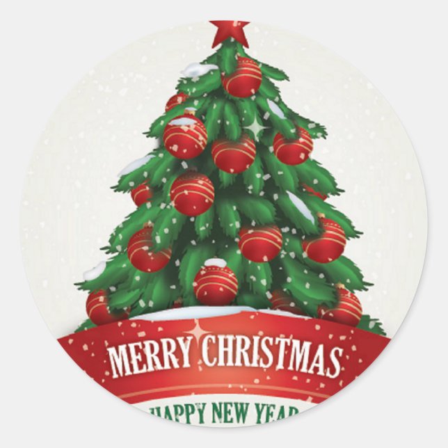 Sticker sapin de Noël (Devant)