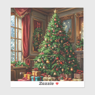 Sticker sapin de Noël