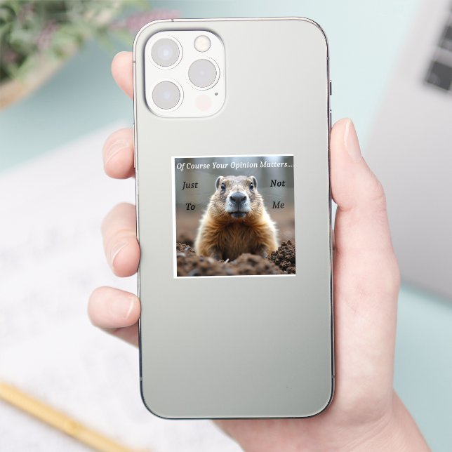 Sticker sarcastic Your opinion matters (Téléphone)