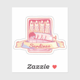 Sticker Sardines dans une boîte