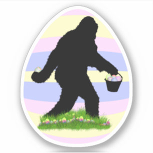 Sticker Sasquatch de Pâques 