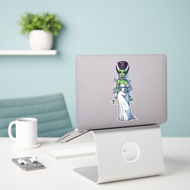 Sticker Sassy Frankie (Ordinateur portable sur le bureau)
