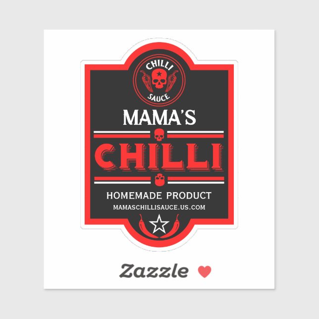 Sticker Sauce chili maison (Feuille)