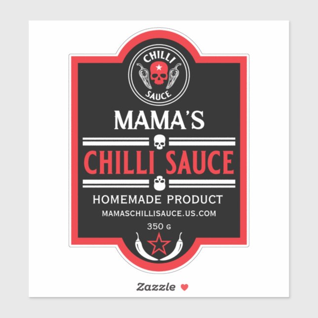 Sticker Sauce chili maison (Feuille)