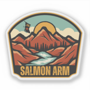 Sticker Saumon Arm, Colombie-Britannique